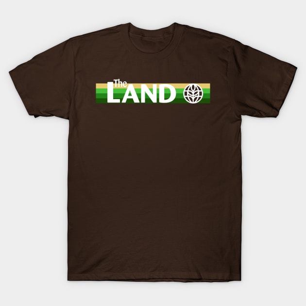 EPCOT Center The Land Pavilion Stripe Logo T-Shirt by FuturePort2032